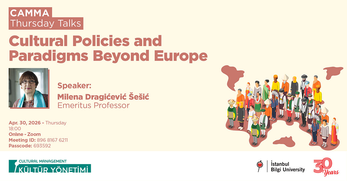 CAMMA Thursday Talks - Cultural Policies and Paradigms Beyond Europe