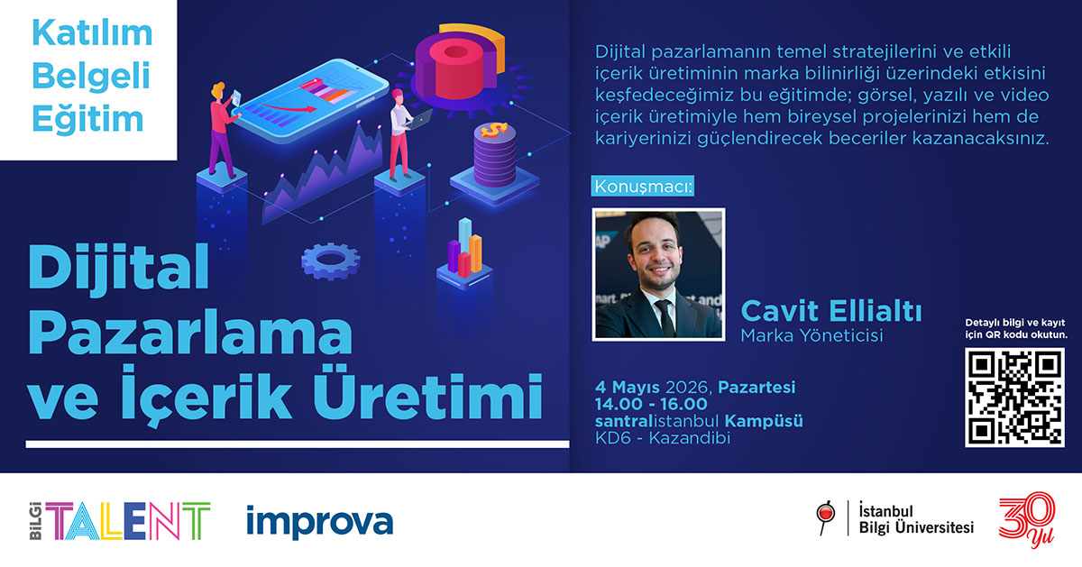 BİLGİ Talent- Katılım Belgeli Eğitim: Dijital Pazarlama ve İçerik Üretimi