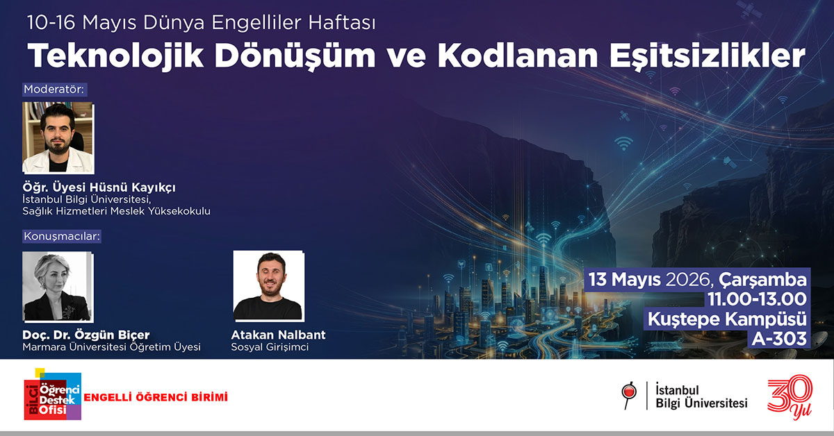 10-16 Mayıs Dünya Engelliler Haftası Teknolojik Dönüşüm ve Kodlanan Eşitsizlikler