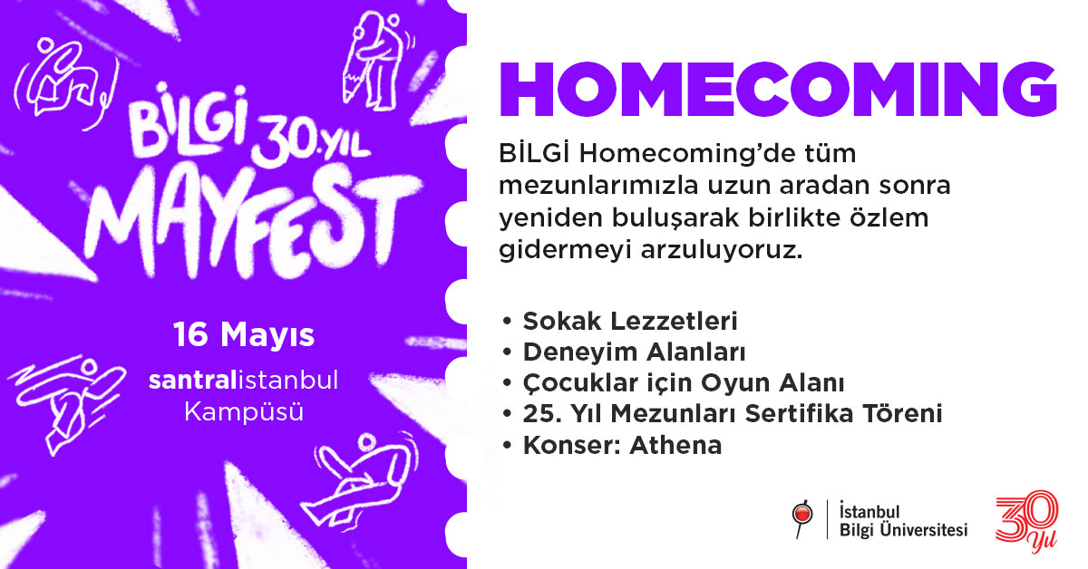 BİLGİ 30. Yıl MayFest – Homecoming