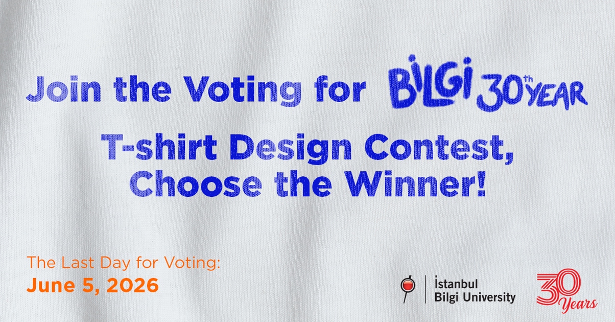 Voting has begun for the BİLGİ 30th Year T-Shirt Design Contest