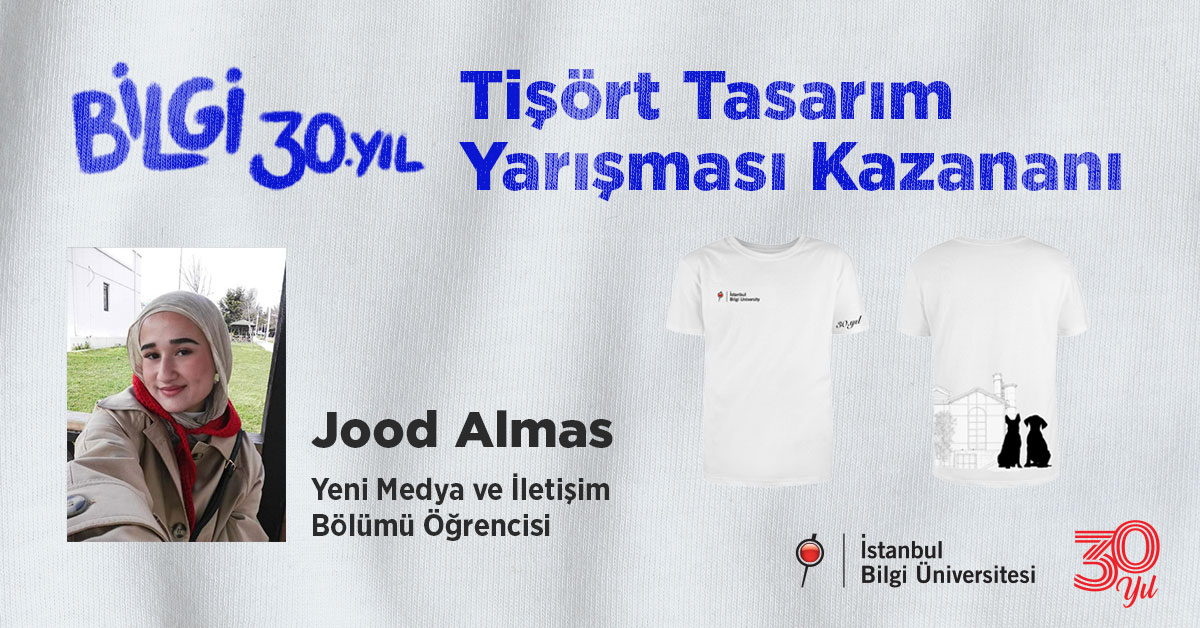 BİLGİ 30. Yıl Tişört Tasarım Yarışması Kazananı